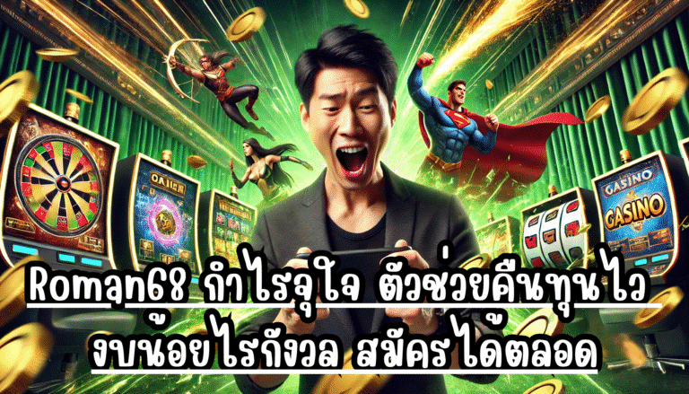 Roman68 กำไรจุใจ ตัวช่วยคืนทุนไว งบน้อยไรกังวล สมัครได้ตลอด